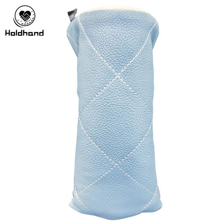 Lattice Pattern Pu Leather Custom Logo Design Golf Putter Headcover